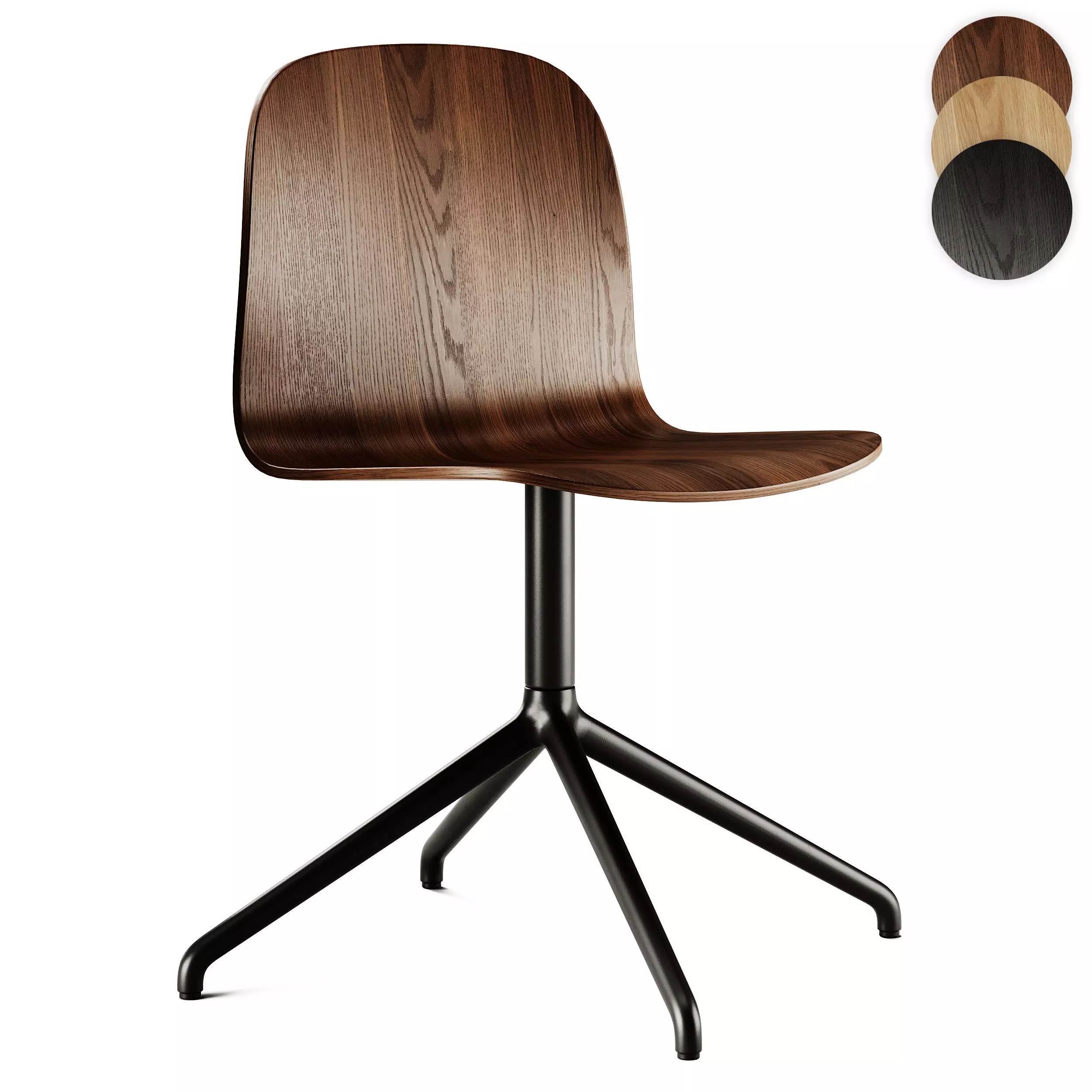 Muuto Visu Wide Chair Swivel Base 3D model