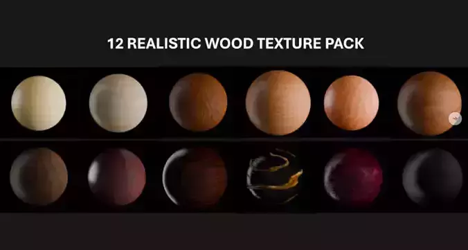12 realistic wood material