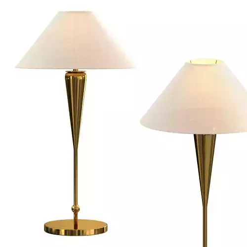 Tamlin Aged Brass Tall Table Lamp