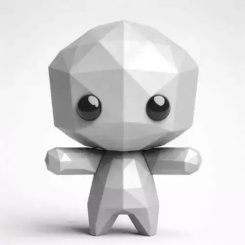 Hugging Low Poly Figure