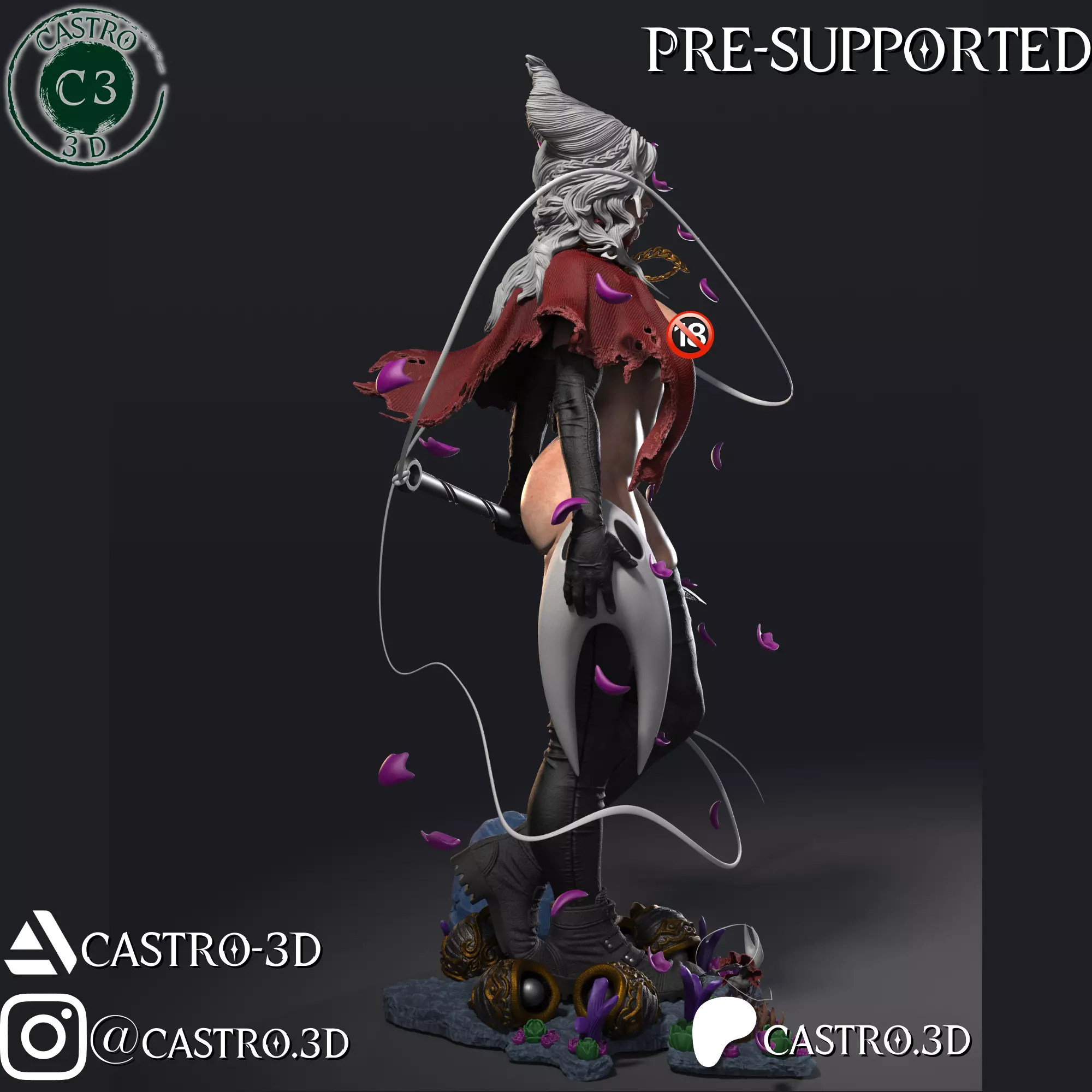 Hornet NSFW Silksong - Humanized version fanart 3D print model_13