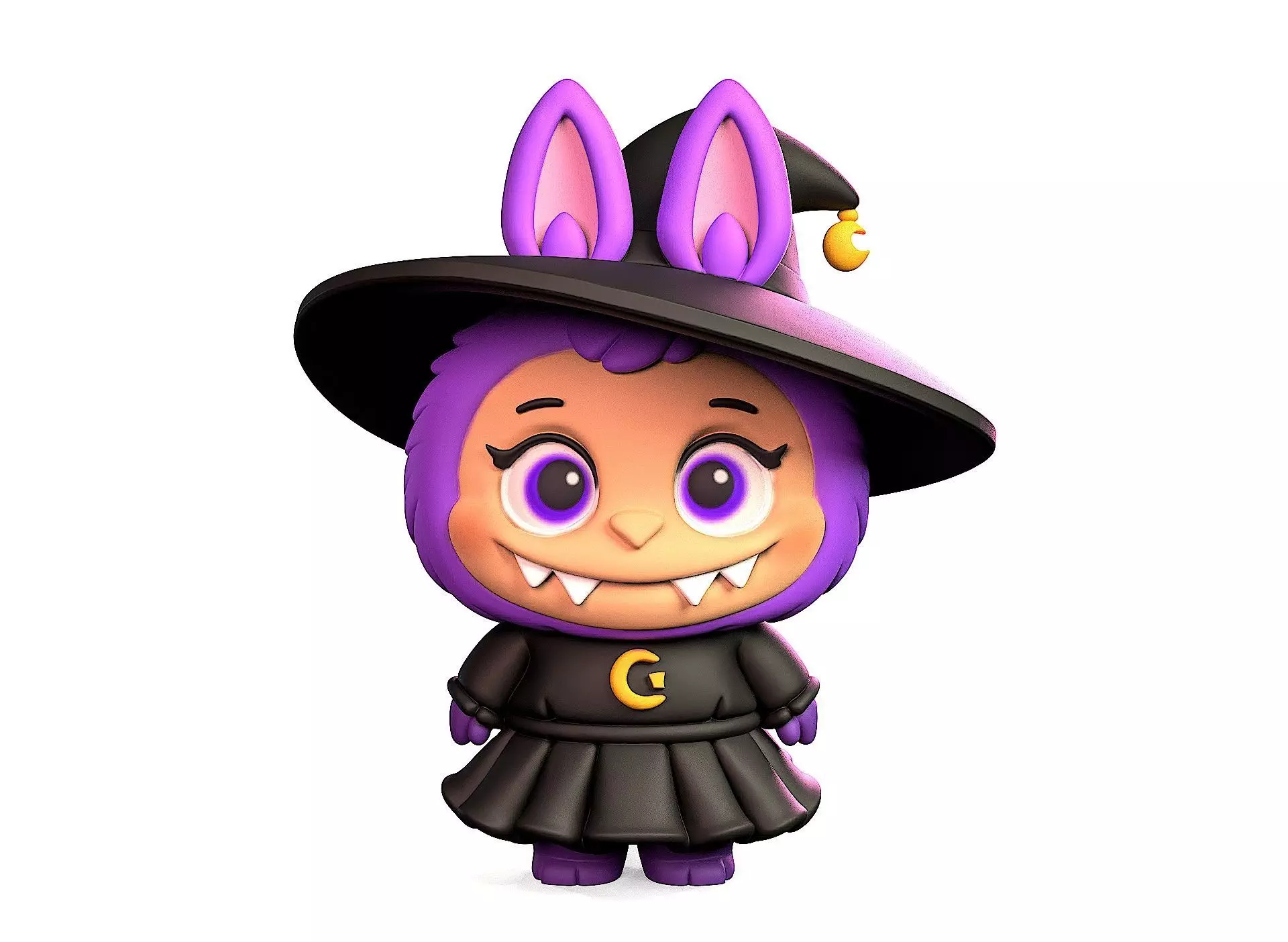 Labubu Witch 3D print model_0