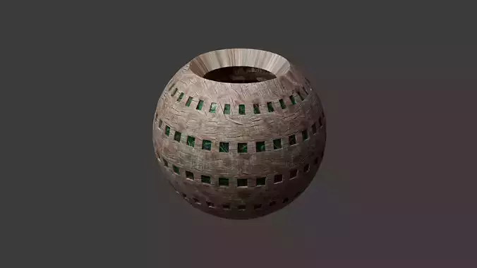 Woven Ceramic Pot  Realistic