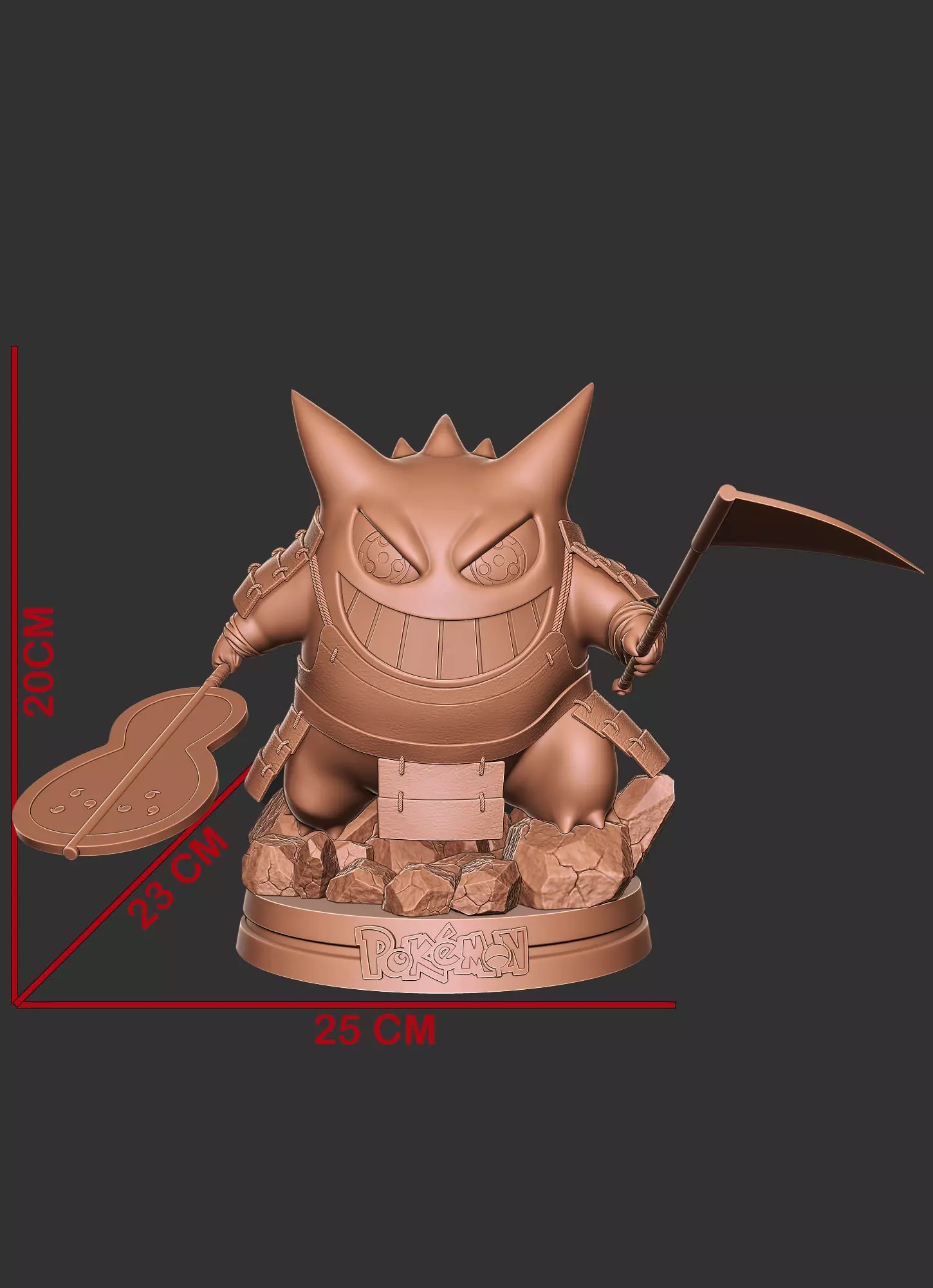 Gengar x Madara Uchiha Mashup 3D print model_4