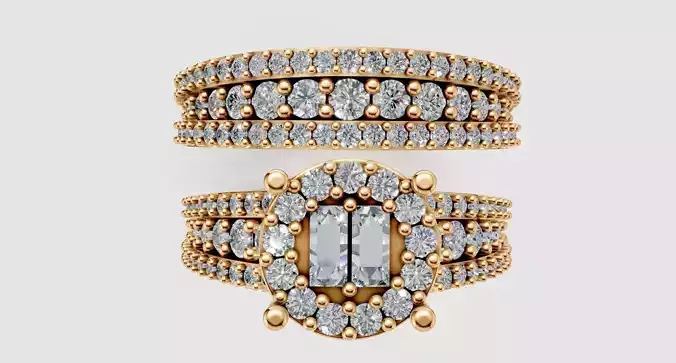 Round Diamond Wedding Ring