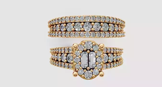  Oval Diamond Wedding Ring