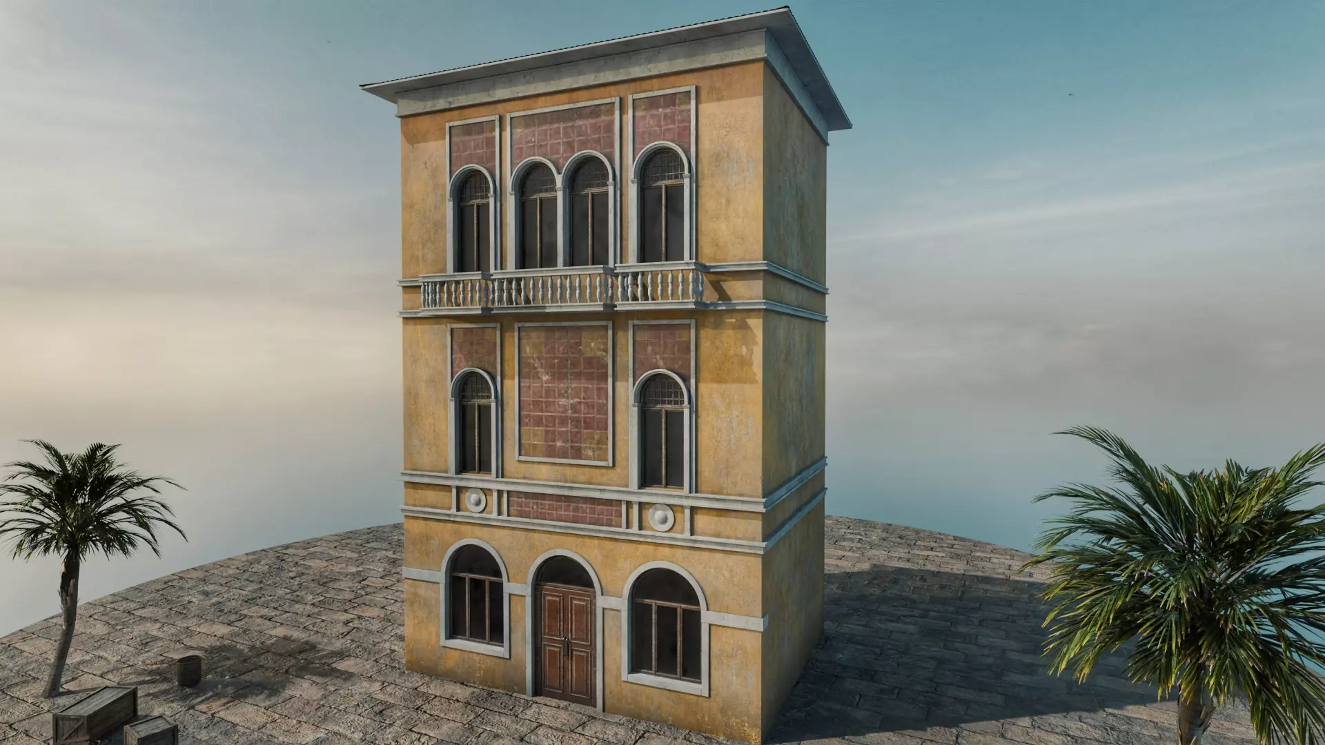 Italian house 3D model_0