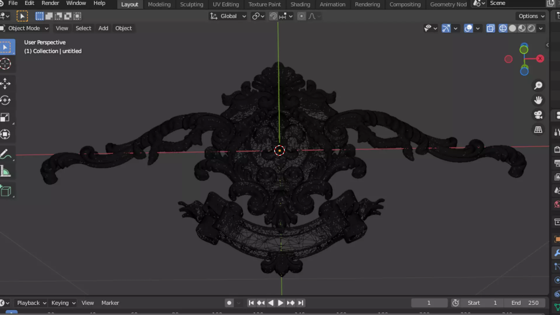 carved classic decorative ornament cnc 3d printing stl 64 3D model_7