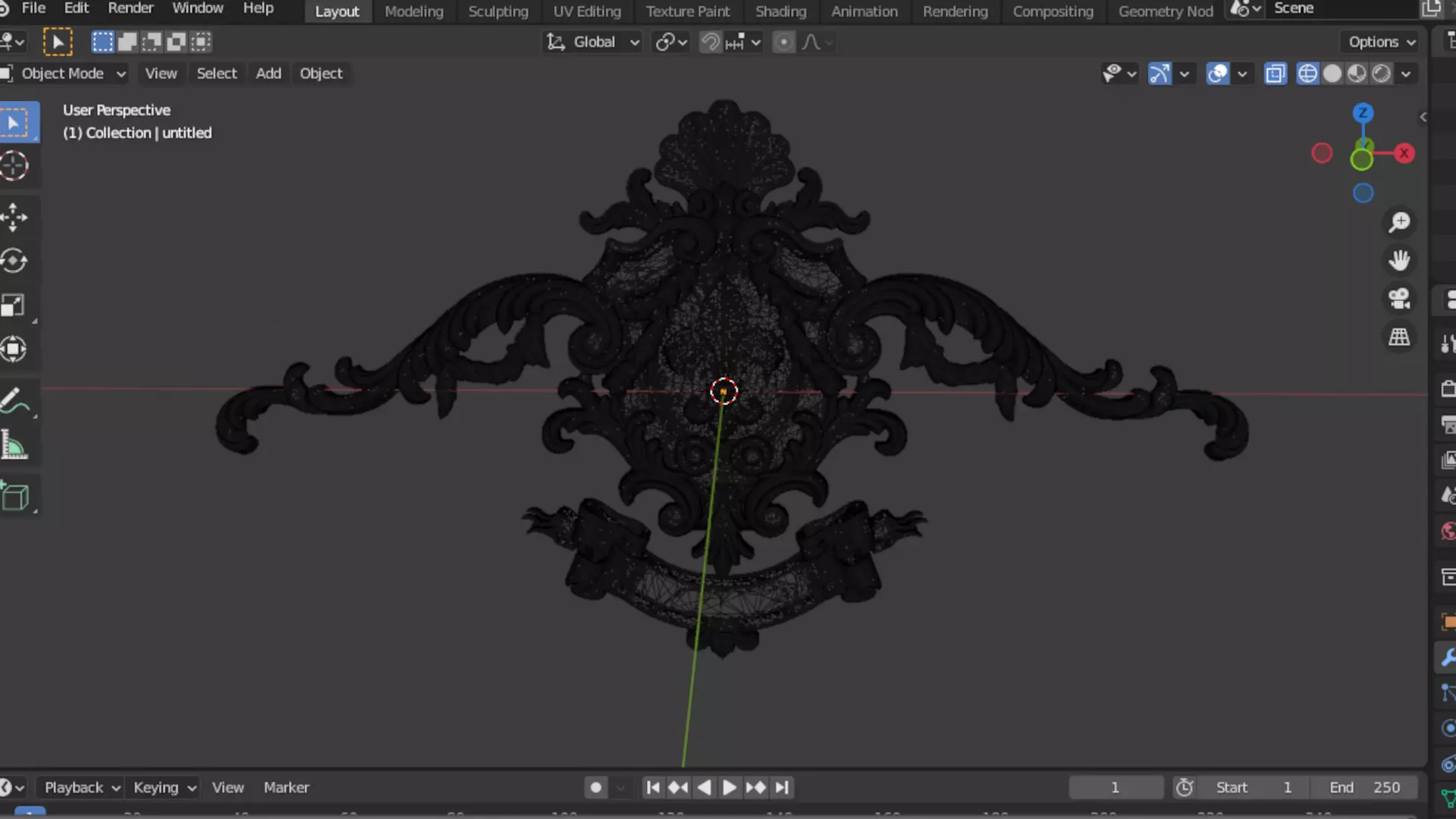 carved classic decorative ornament cnc 3d printing stl 64 3D model_8