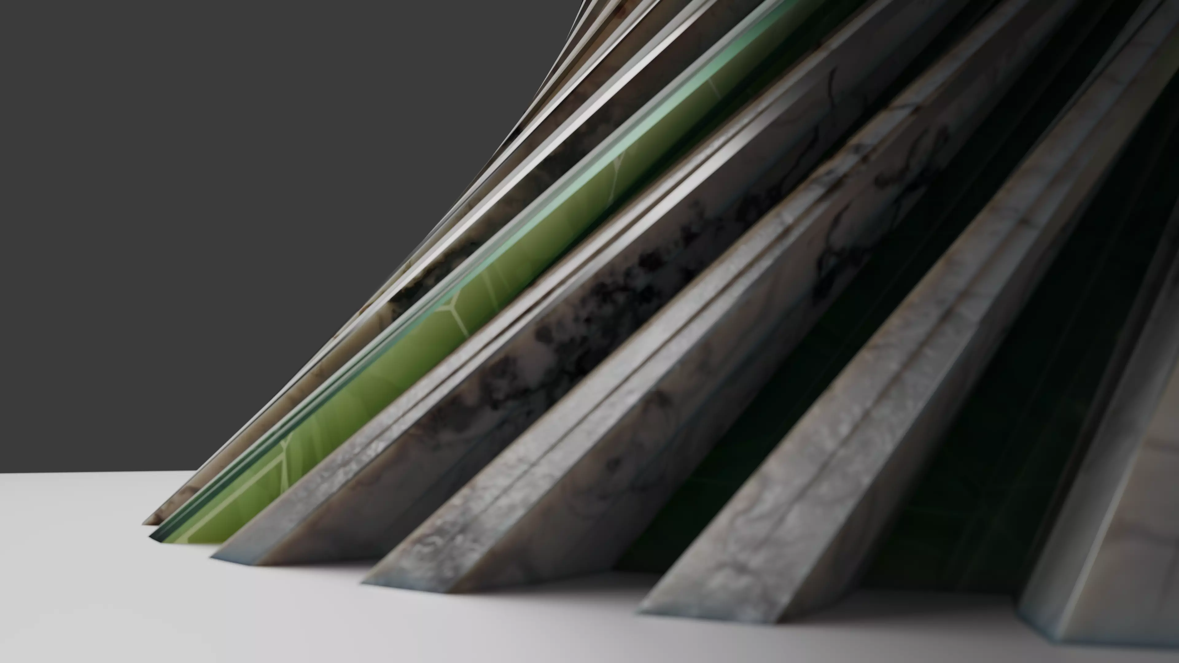 Marble and Jade Flowerpot  Sculptural 3D Model 3D model_3