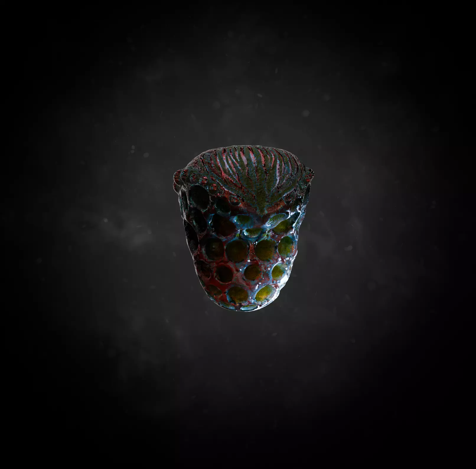 Alien Fungi Fruit Item Spooky PBR High Quality Plant Props Low-poly 3D model_34