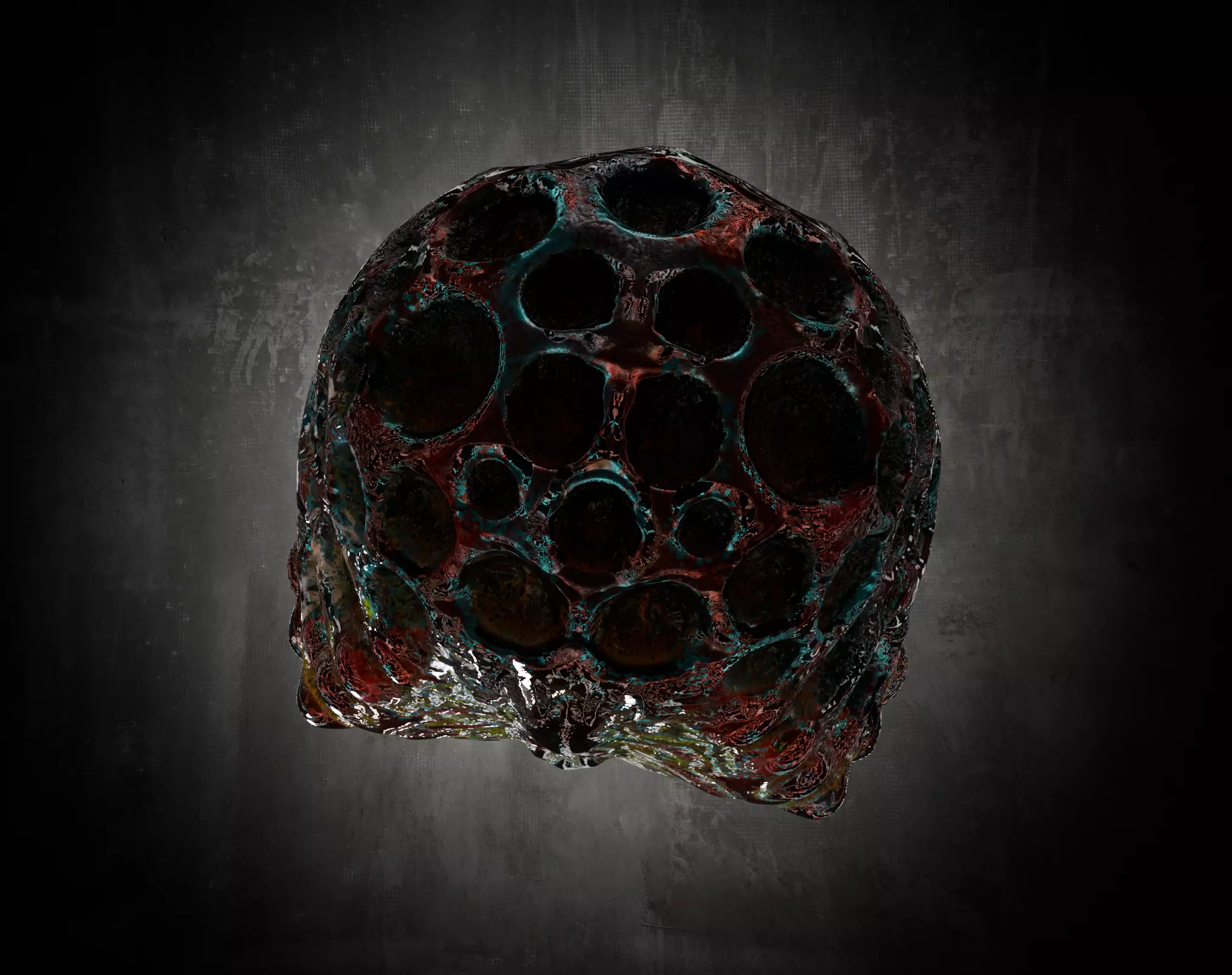 Alien Fungi Fruit Item Spooky PBR High Quality Plant Props Low-poly 3D model_32