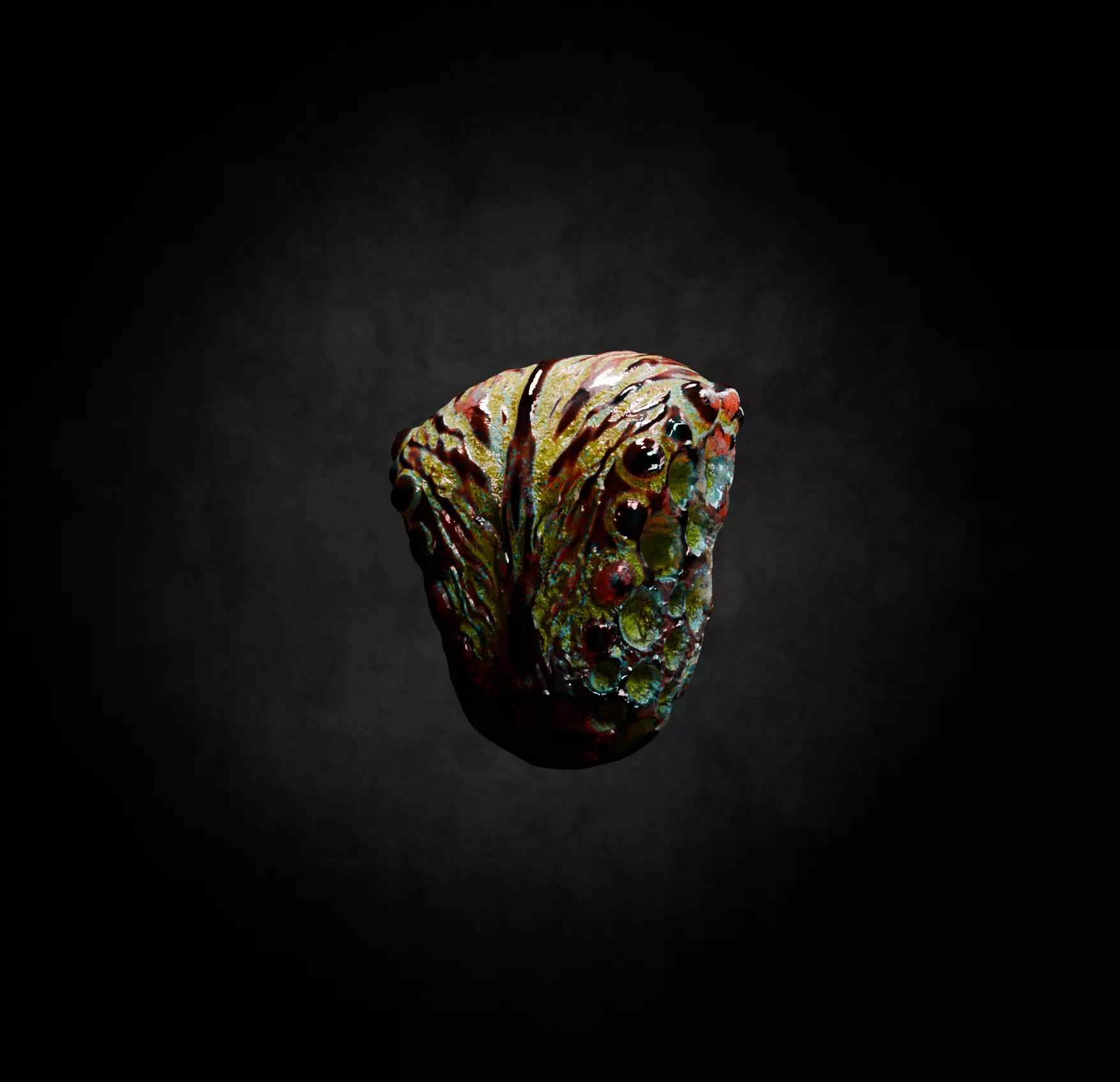 Alien Fungi Fruit Item Spooky PBR High Quality Plant Props Low-poly 3D model_20