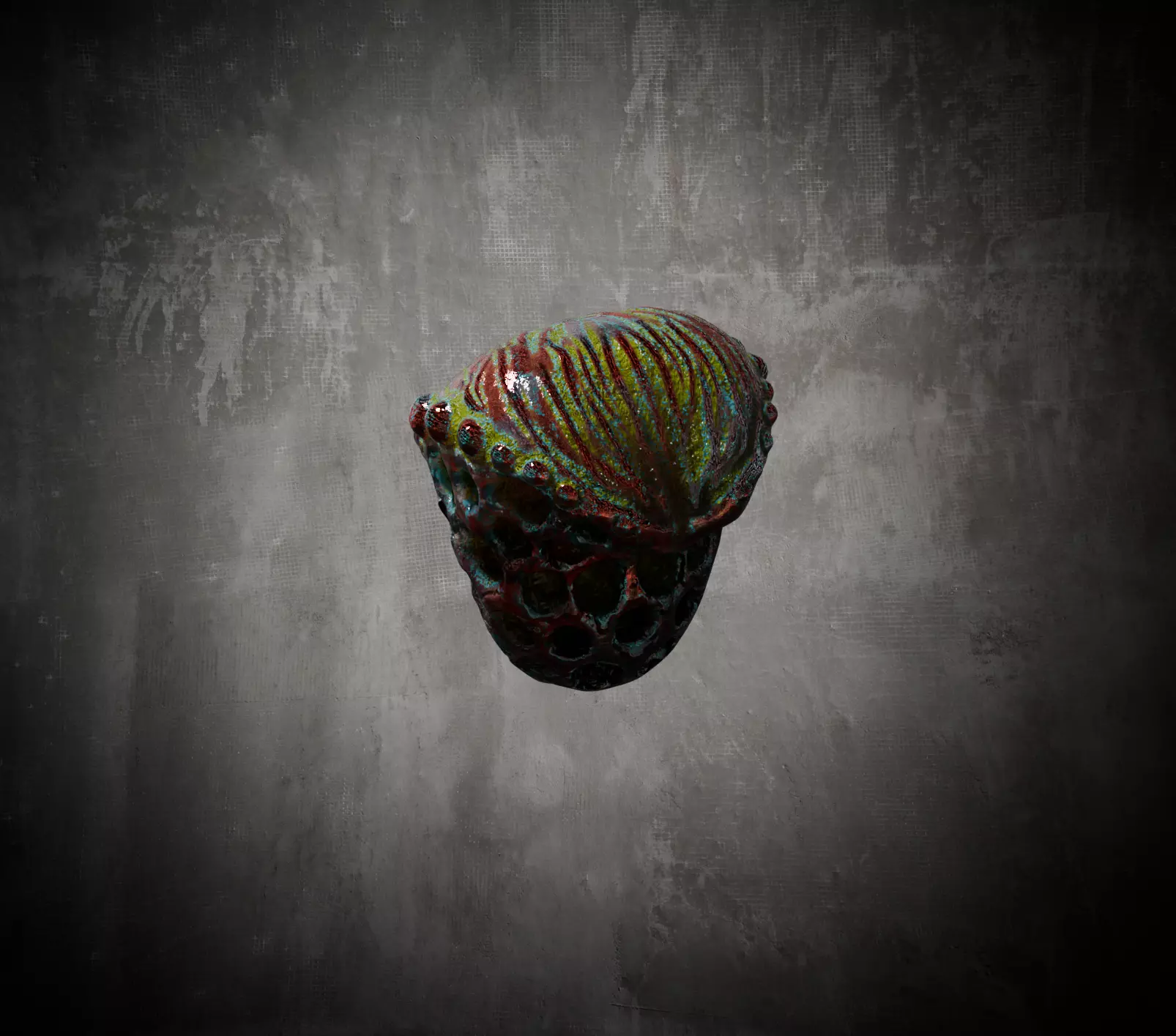 Alien Fungi Fruit Item Spooky PBR High Quality Plant Props Low-poly 3D model_29