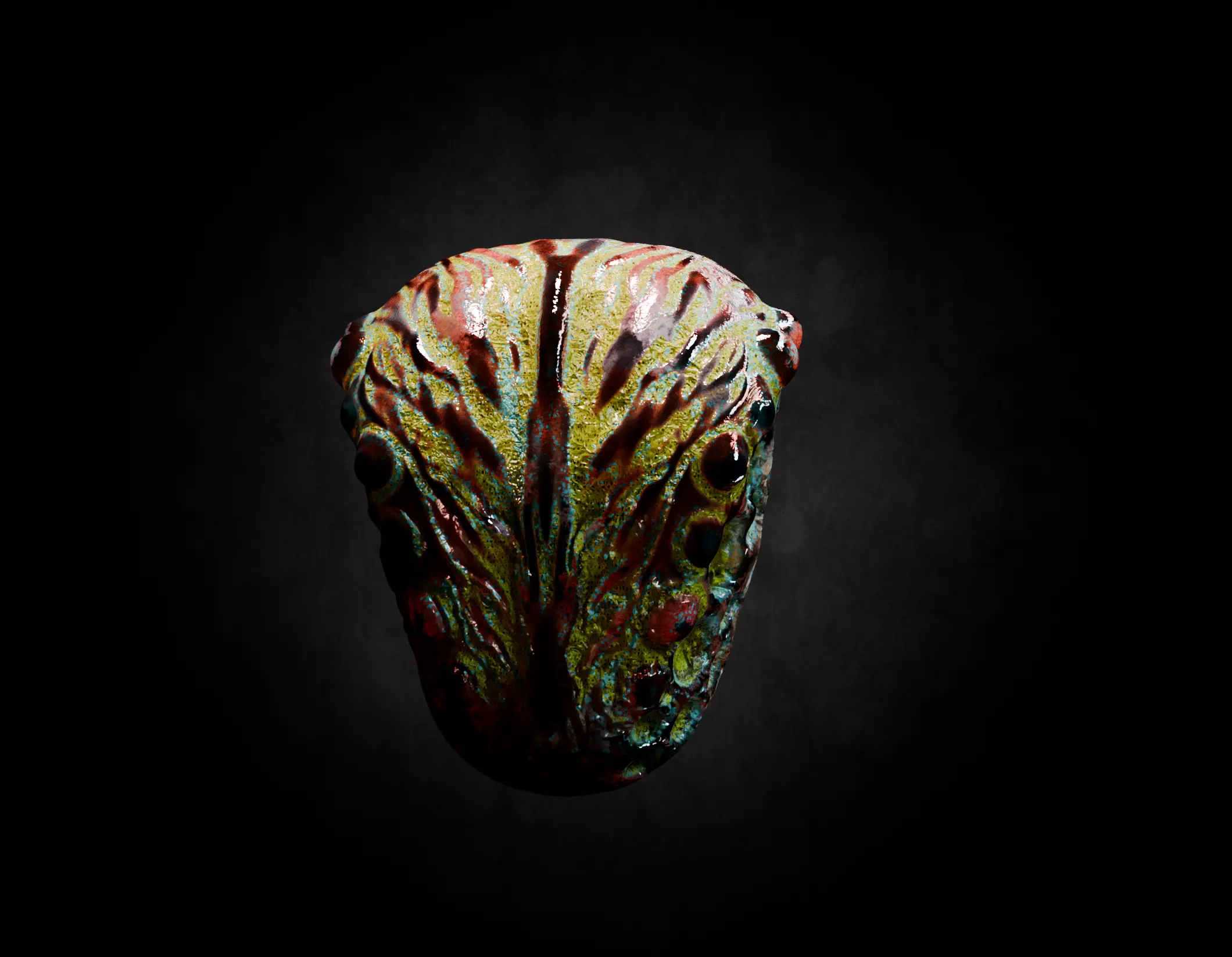 Alien Fungi Fruit Item Spooky PBR High Quality Plant Props Low-poly 3D model_28