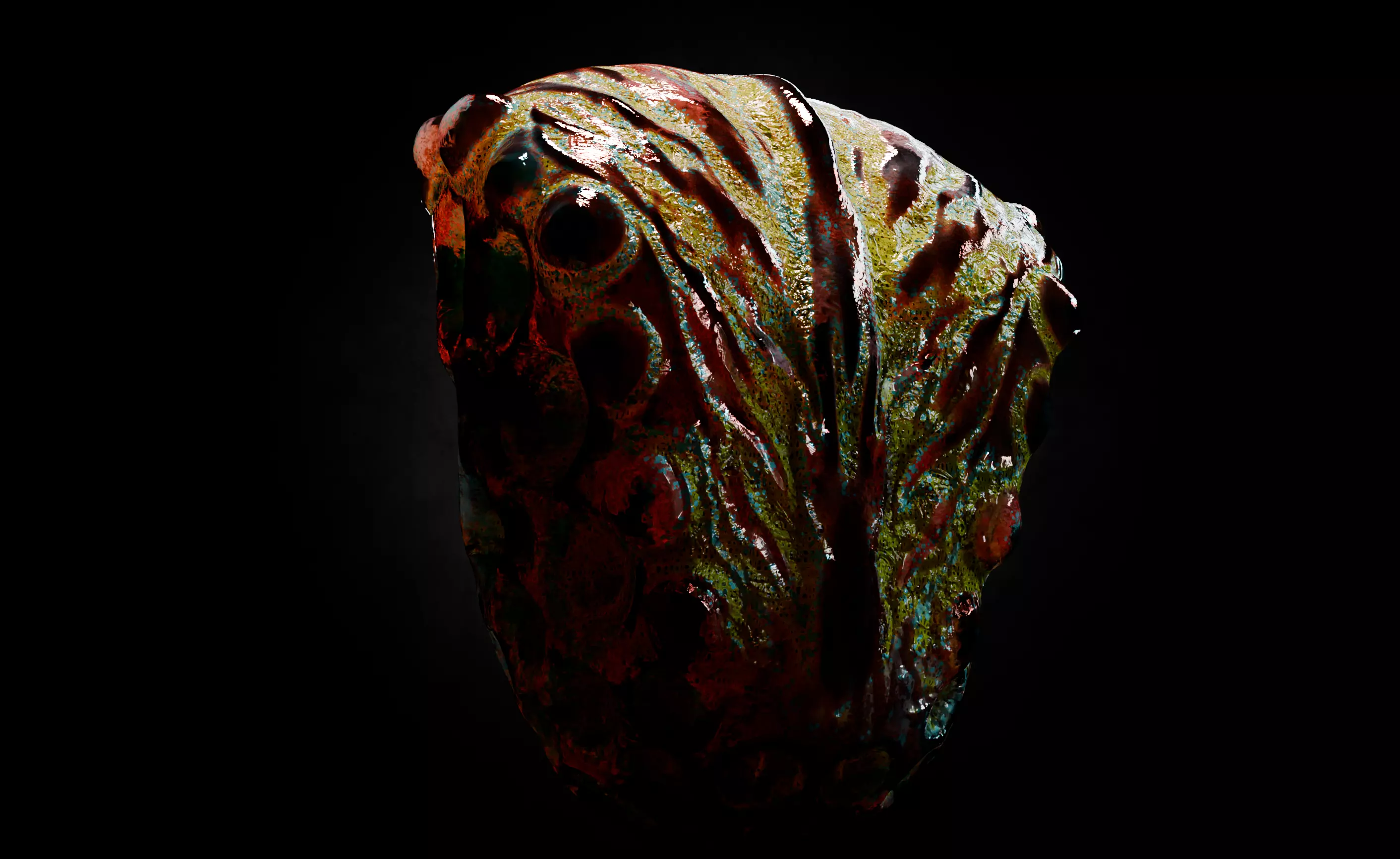 Alien Fungi Fruit Item Spooky PBR High Quality Plant Props Low-poly 3D model_8