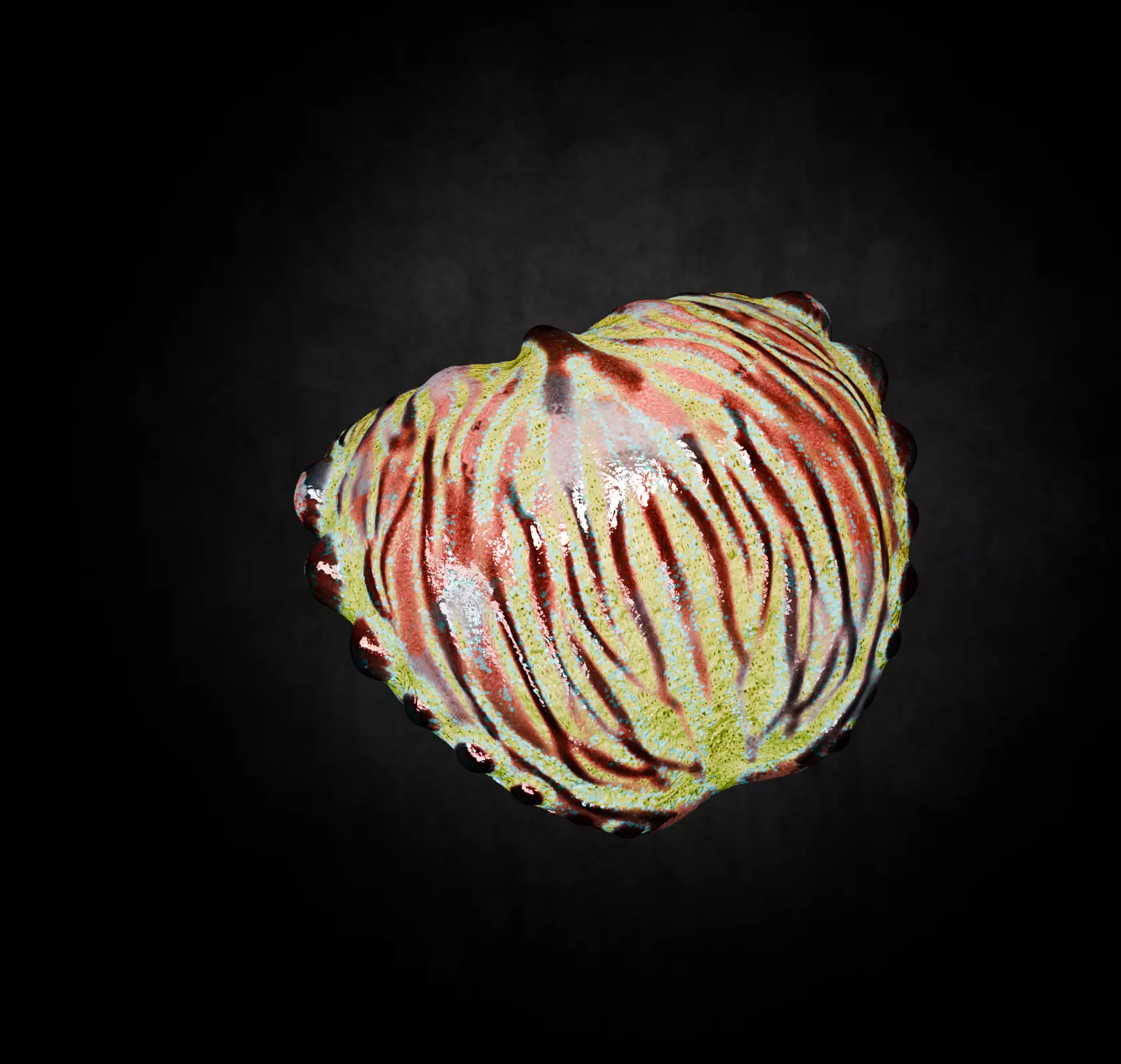 Alien Fungi Fruit Item Spooky PBR High Quality Plant Props Low-poly 3D model_7