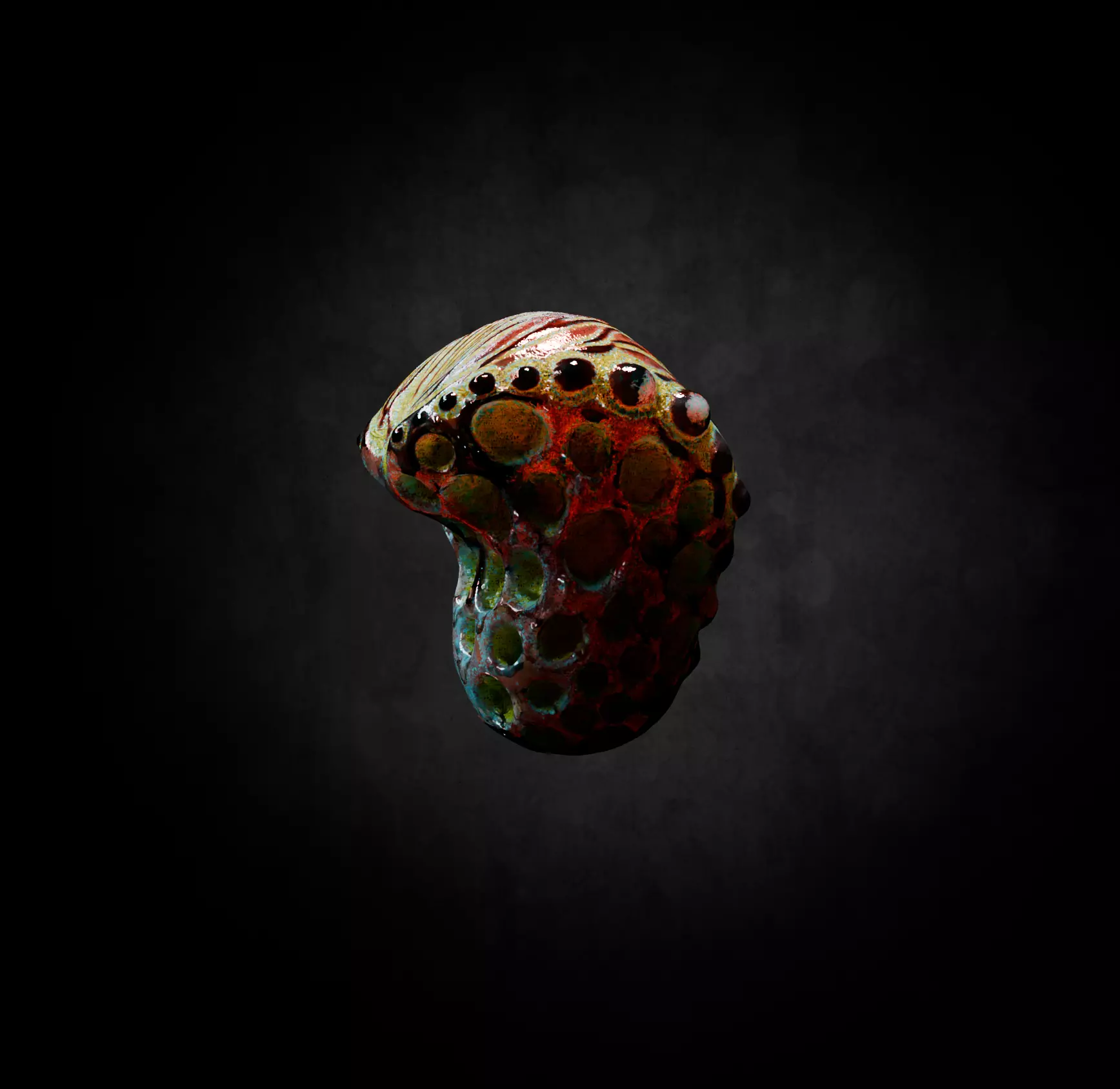 Alien Fungi Fruit Item Spooky PBR High Quality Plant Props Low-poly 3D model_22