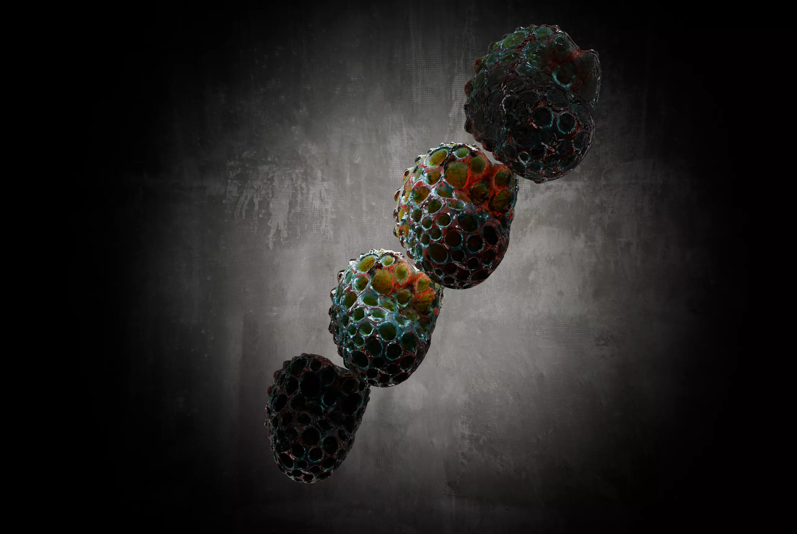 Alien Fungi Fruit Item Spooky PBR High Quality Plant Props Low-poly 3D model_12