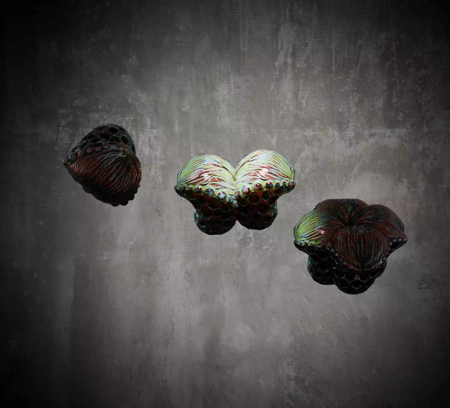 Alien Fungi Fruit Item Spooky PBR High Quality Plant Props Low-poly 3D model_1