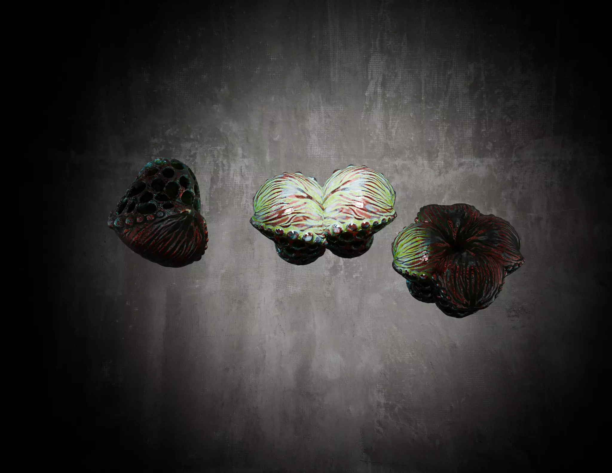 Alien Fungi Fruit Item Spooky PBR High Quality Plant Props Low-poly 3D model_9