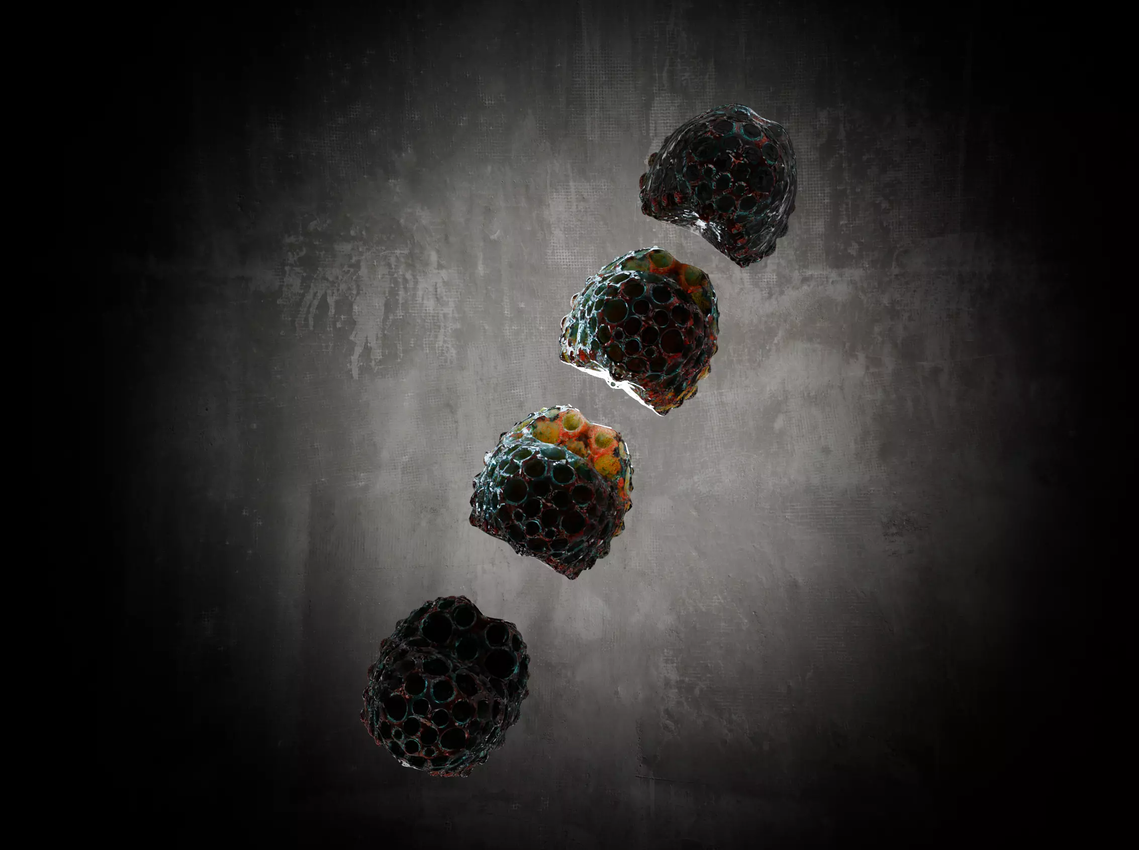 Alien Fungi Fruit Item Spooky PBR High Quality Plant Props Low-poly 3D model_11