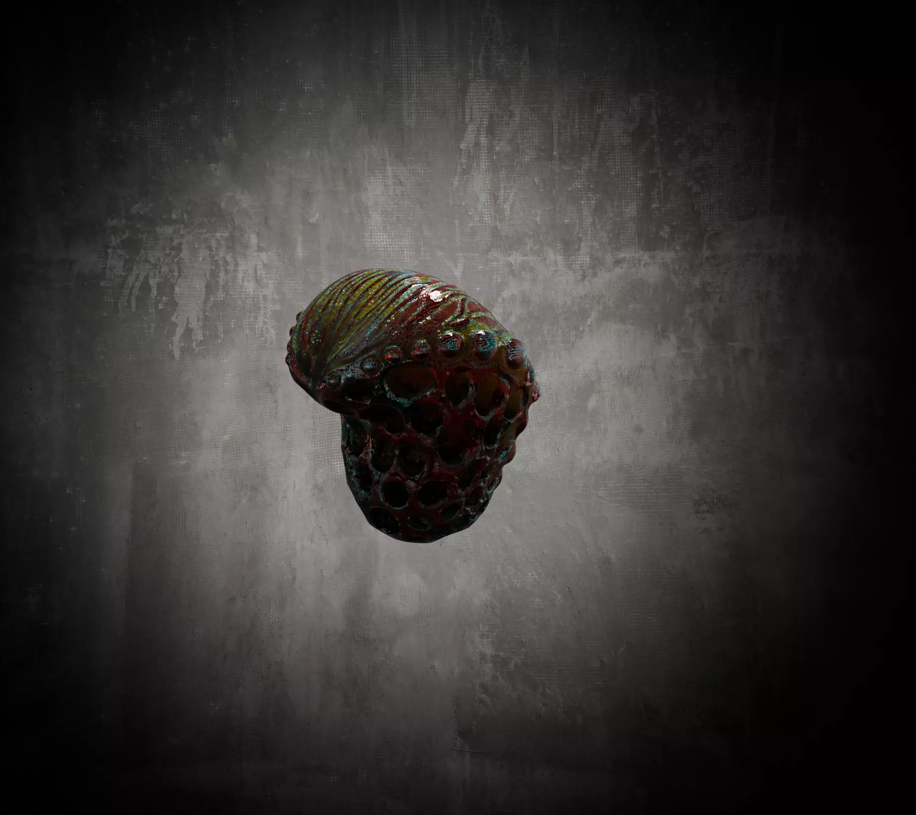 Alien Fungi Fruit Item Spooky PBR High Quality Plant Props Low-poly 3D model_33