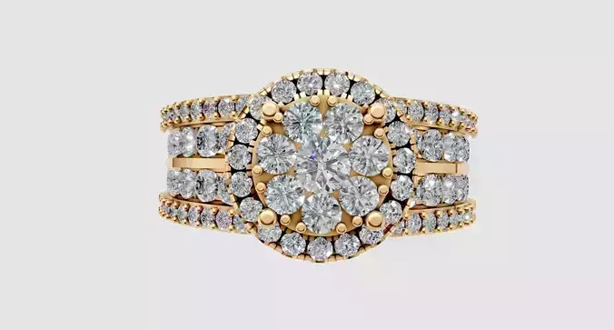  Round Engagement Ring