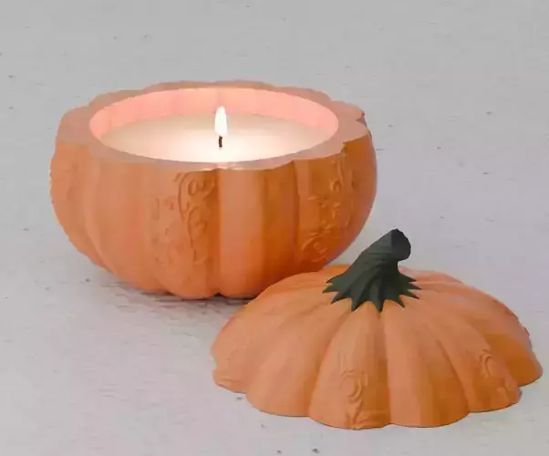 Pumpkin STL for 3D Printing Full and Hollow Versions 3D print model