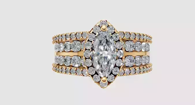 Marquise Diamond Engagement Ring
