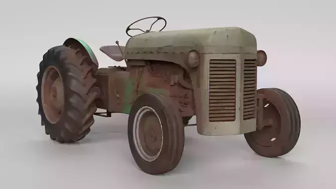 Old Tractor 3D model