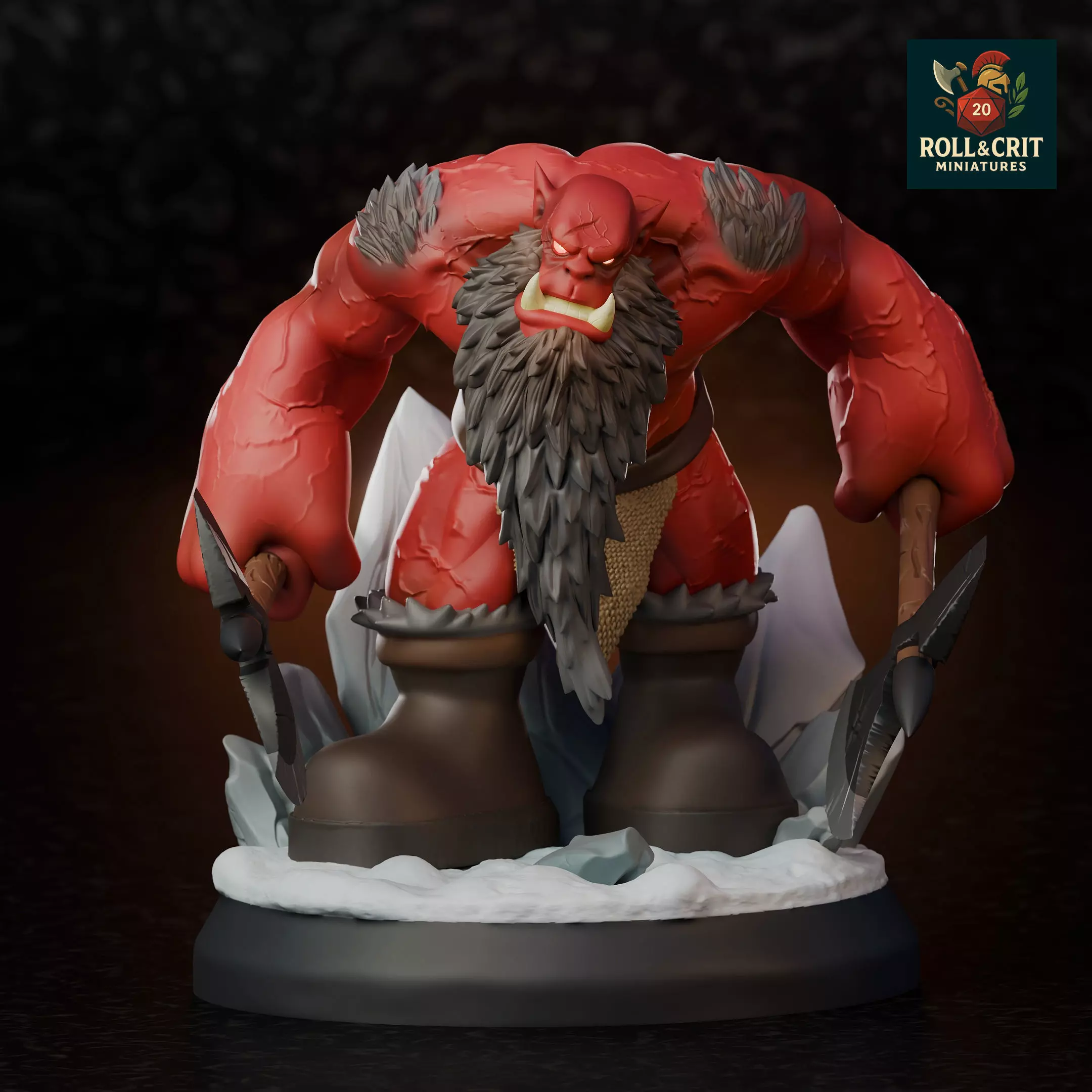 FREE berserker orc miniature Free 3D print model