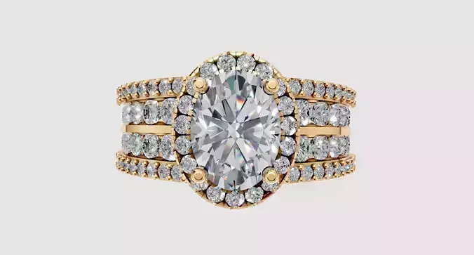 Oval Diamond Engagement Ring