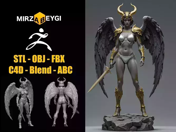Angel of Darkness 3D print model