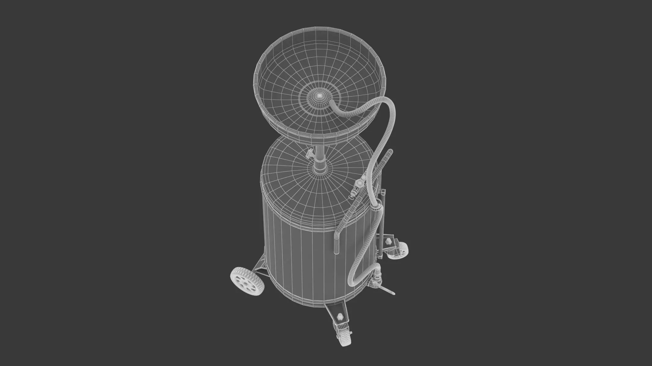 Garage Air Discharge Waste Oil Drainer 3D model_16