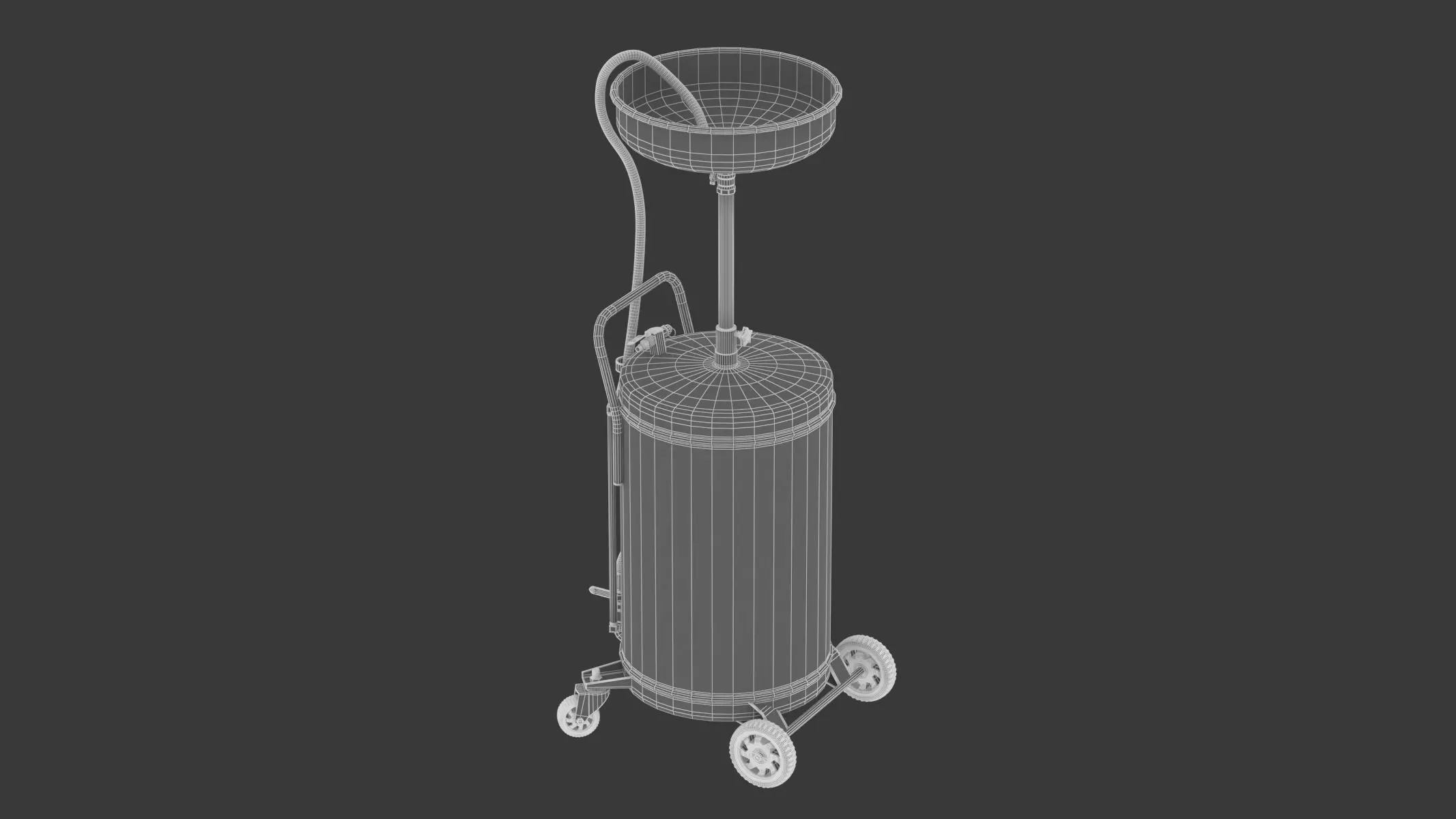 Garage Air Discharge Waste Oil Drainer 3D model_15