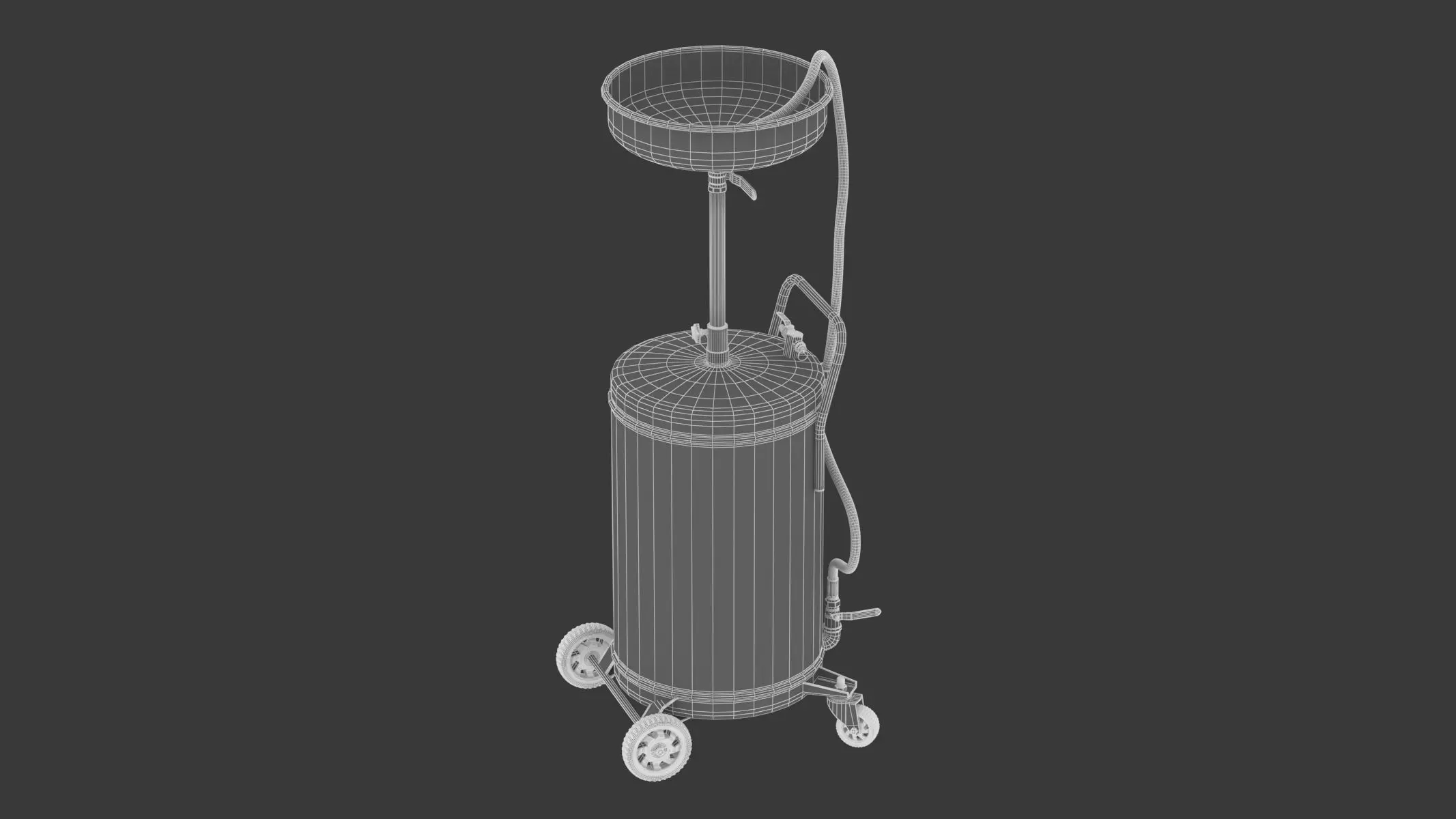 Garage Air Discharge Waste Oil Drainer 3D model_1