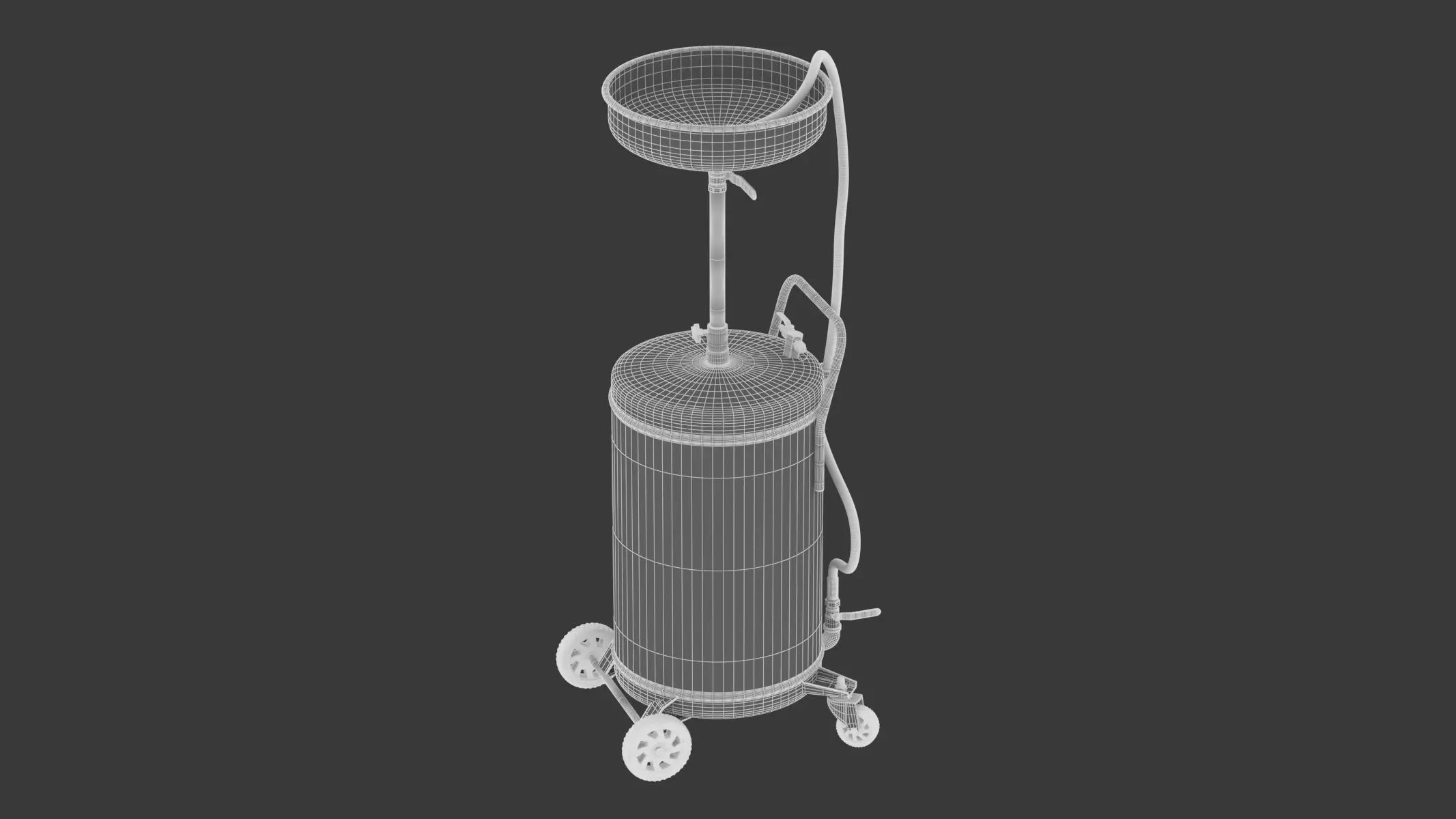 Garage Air Discharge Waste Oil Drainer 3D model_2