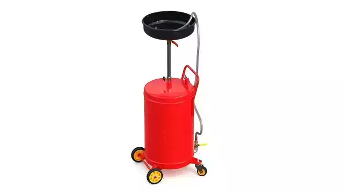 Garage Air Discharge Waste Oil Drainer 3D model