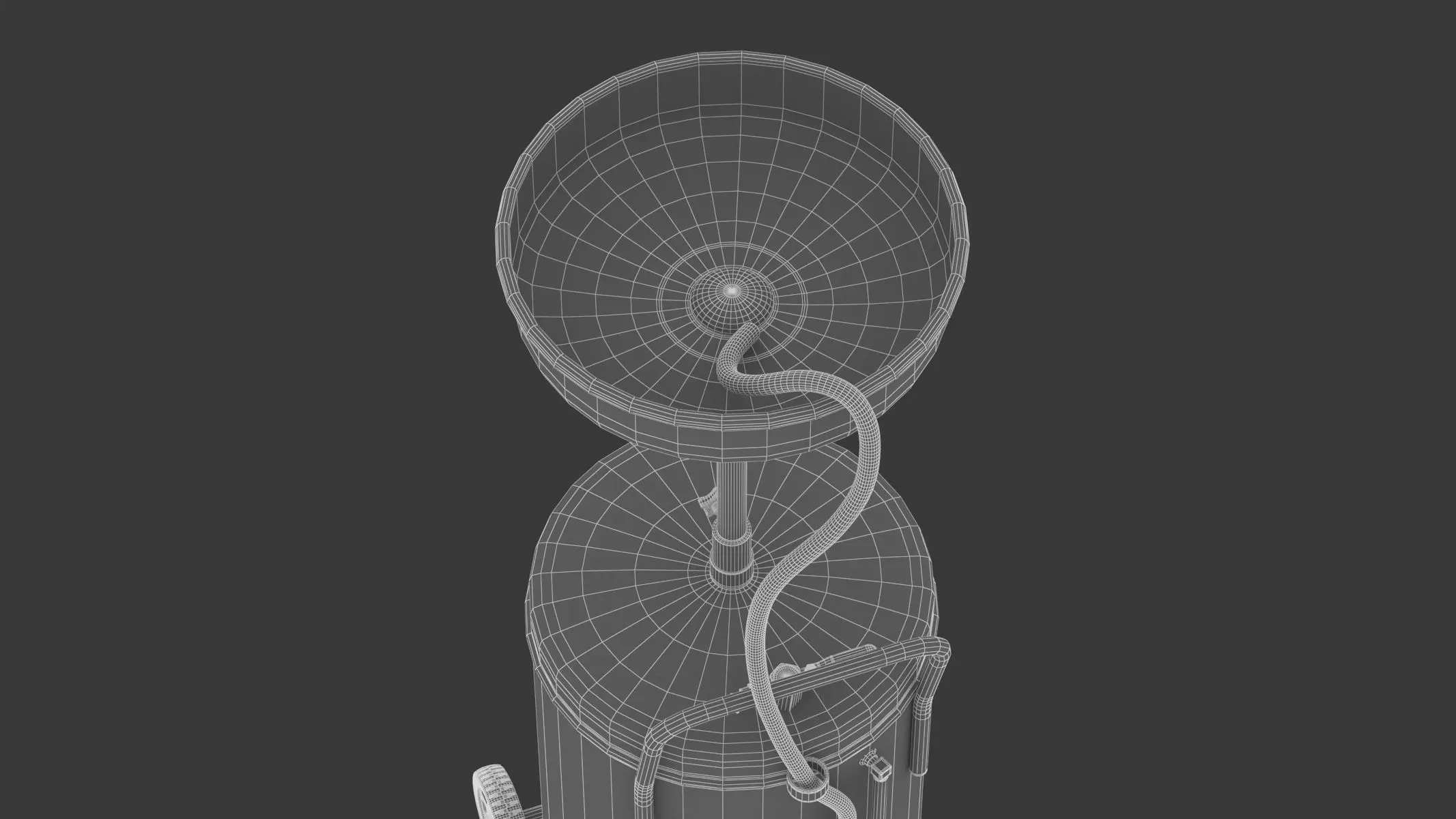 Garage Air Discharge Waste Oil Drainer 3D model_18