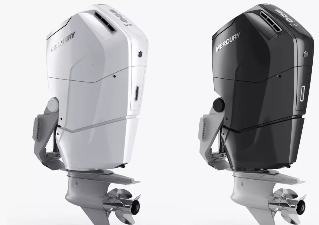 Engine Mercury Low-poly 3D model_0