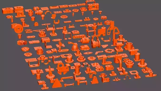 Kitbash 150 Mechanical and Industrial Parts