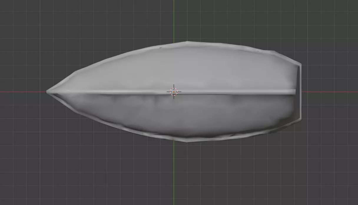 Wooden Boat Low-poly 3D model_14