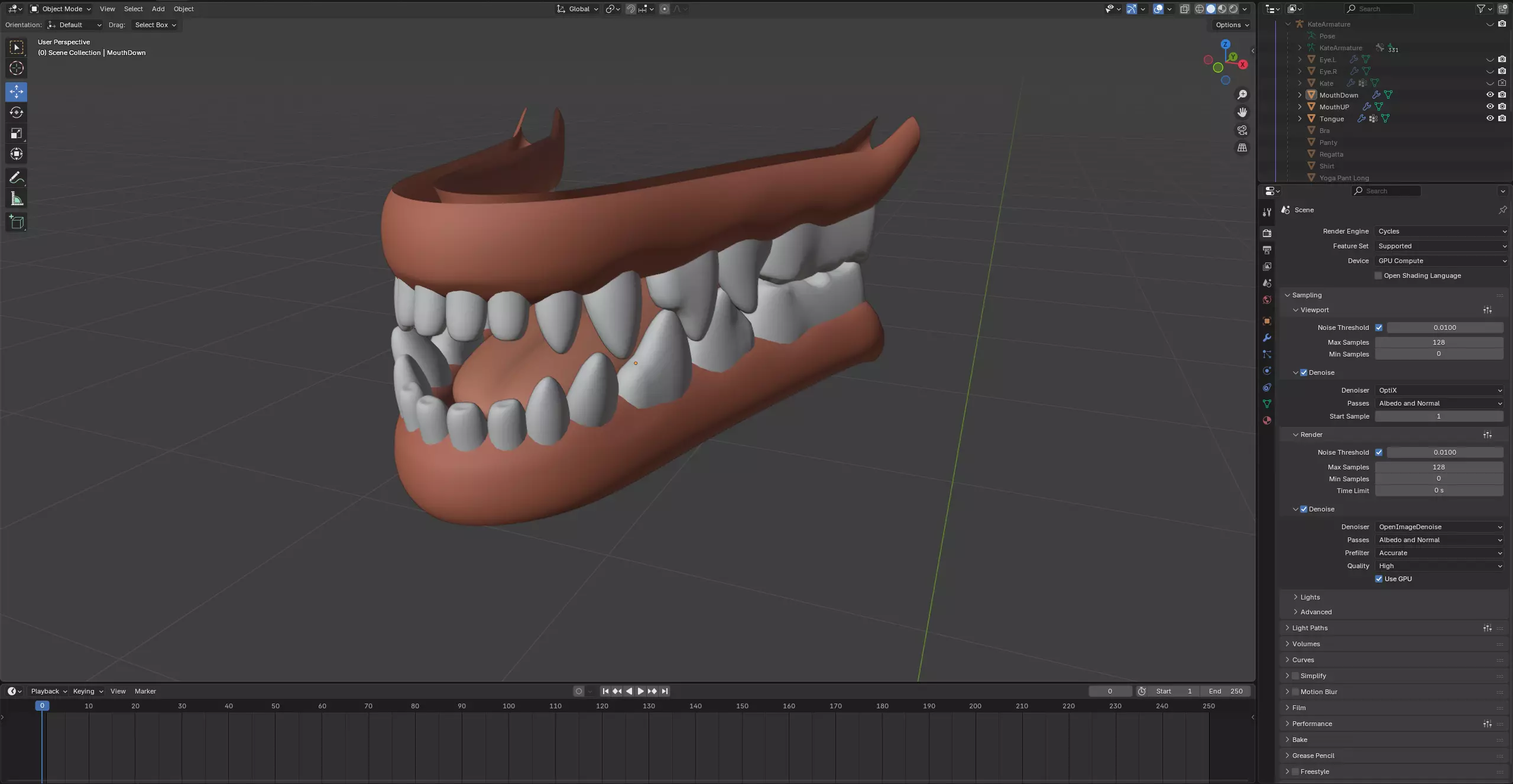 Kate Anthro Fox Low-poly 3D model_75