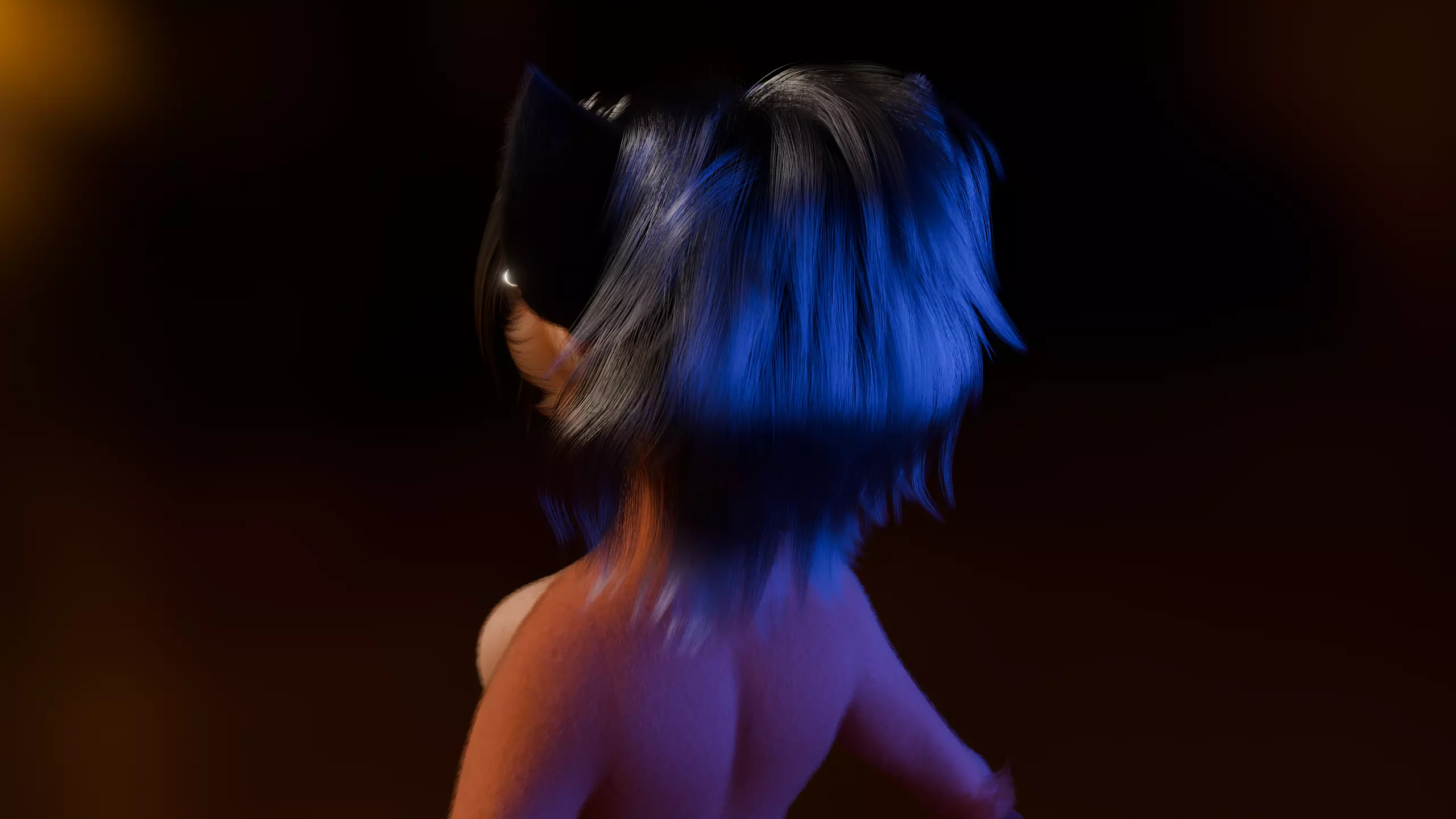 Kate Anthro Fox Low-poly 3D model_5