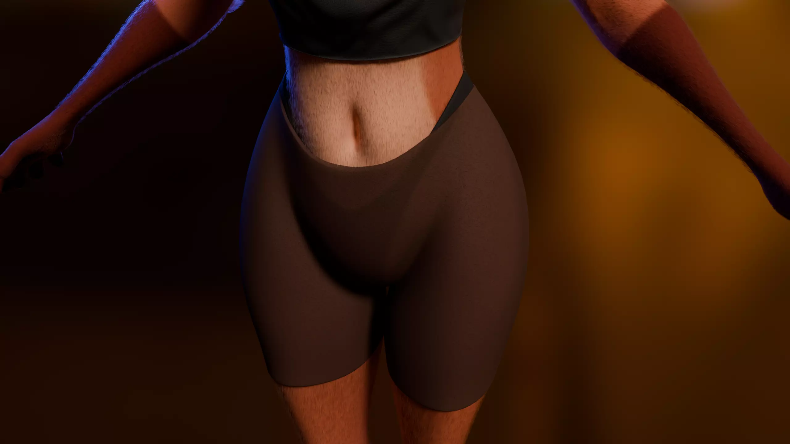 Kate Anthro Fox Low-poly 3D model_31