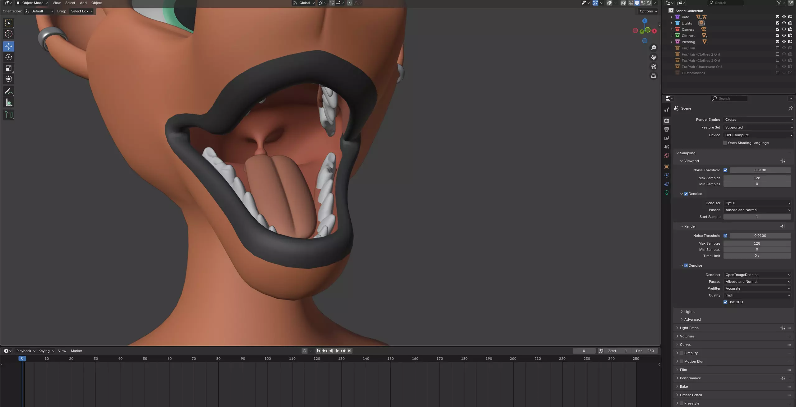 Kate Anthro Fox Low-poly 3D model_78