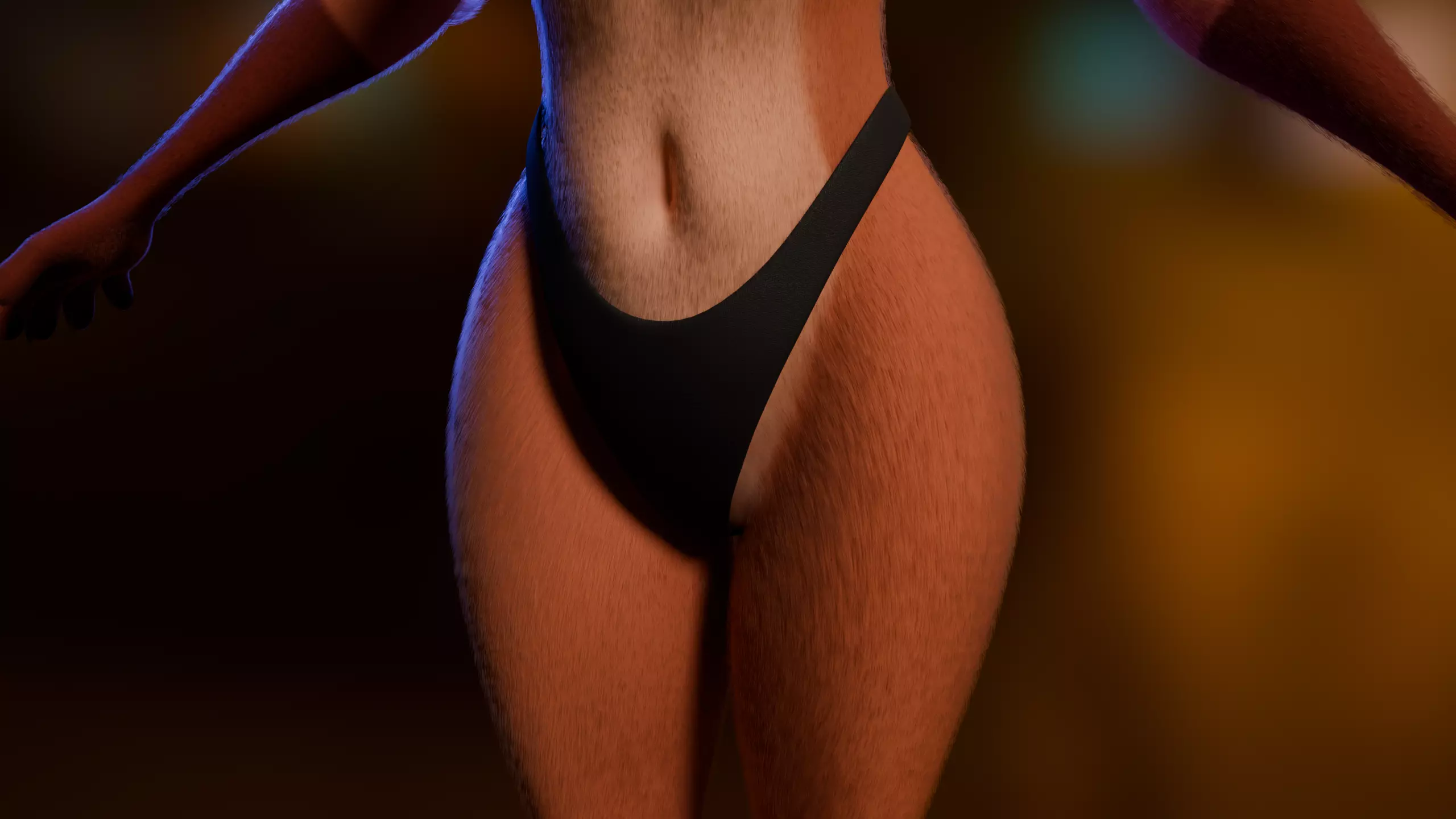 Kate Anthro Fox Low-poly 3D model_23