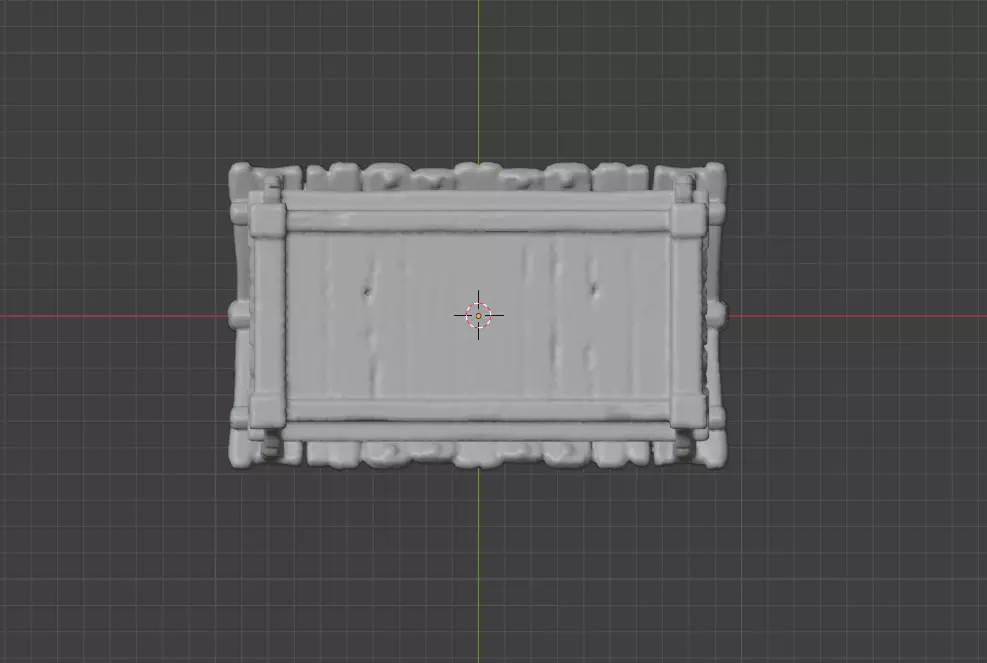 Rustic Market Stall Low-poly 3D model_16