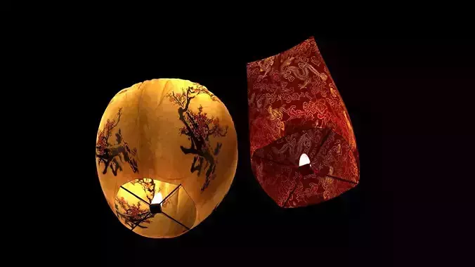 Chinese sky lantern 